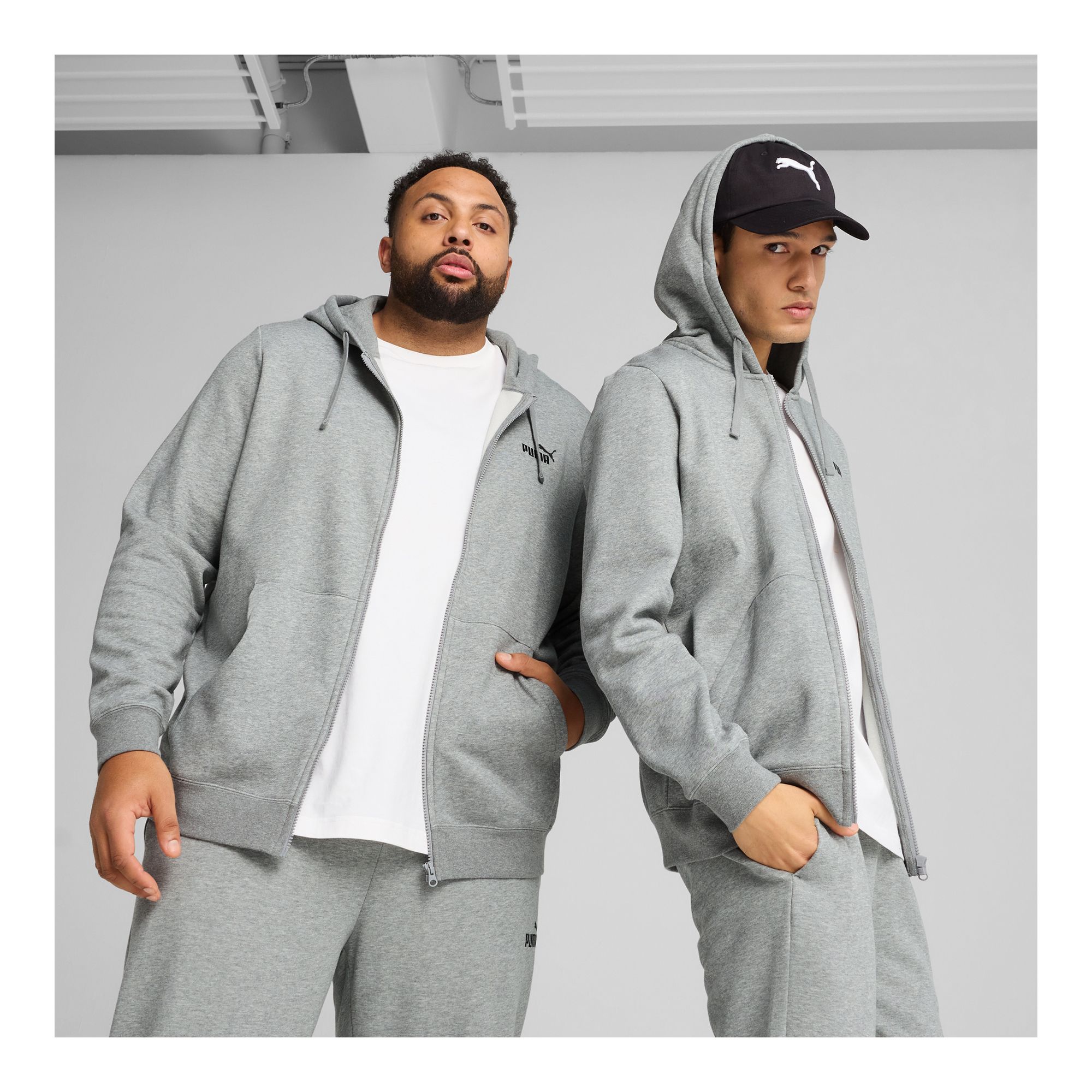 Puma Ess No. 1 Logo Full-Zip Hoodie FL Collegetröja - Bild 6