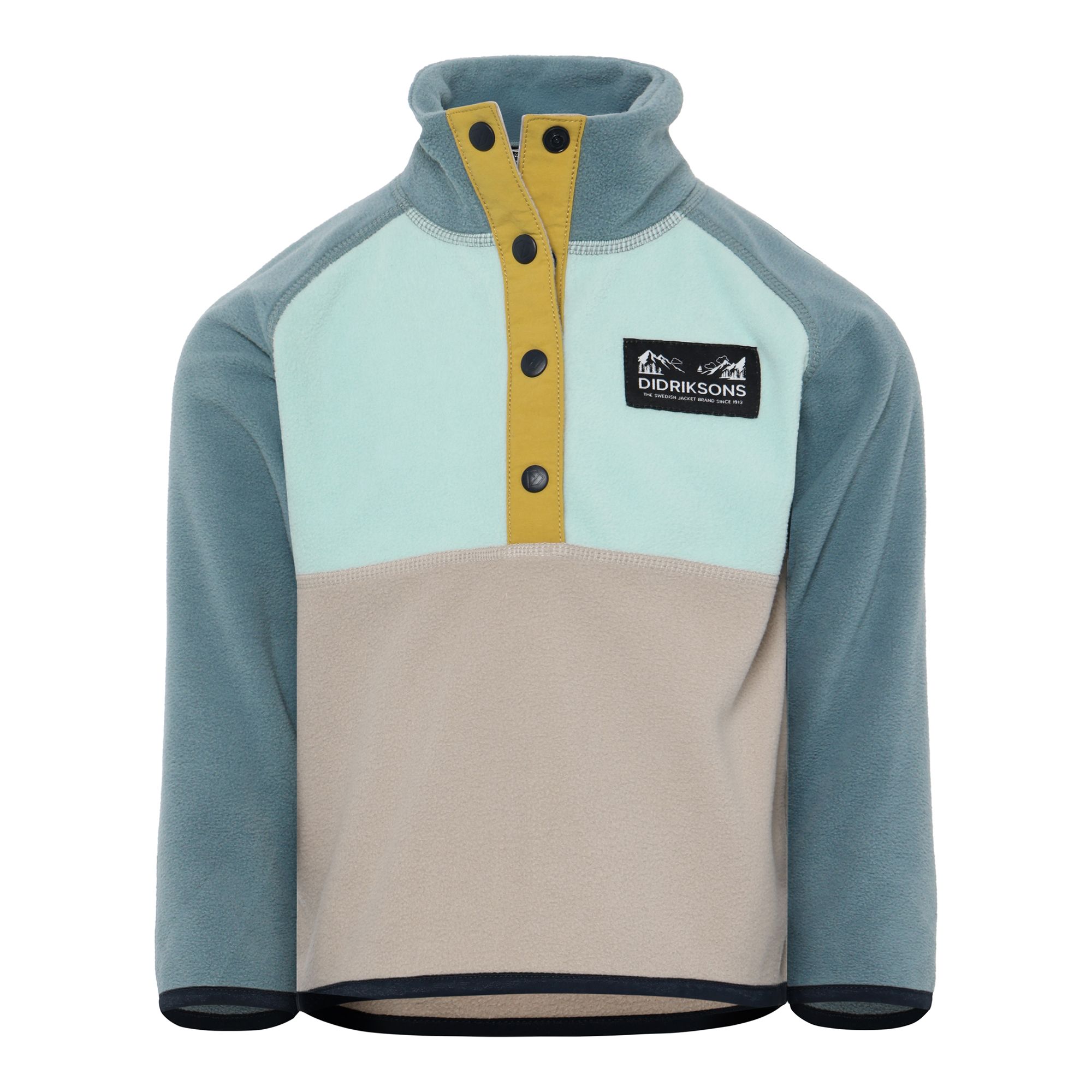Didriksons Monte Kids Half Button 5 Fleecetröja