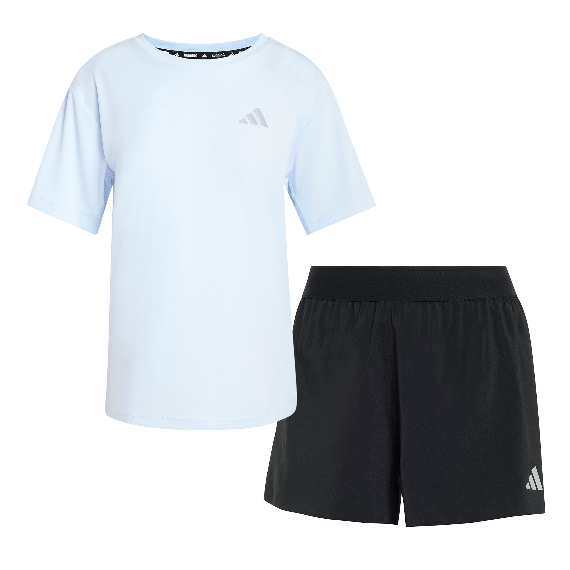 Set adi365 Running Essentials Tee W + adi365 Running Essentials Shorts W