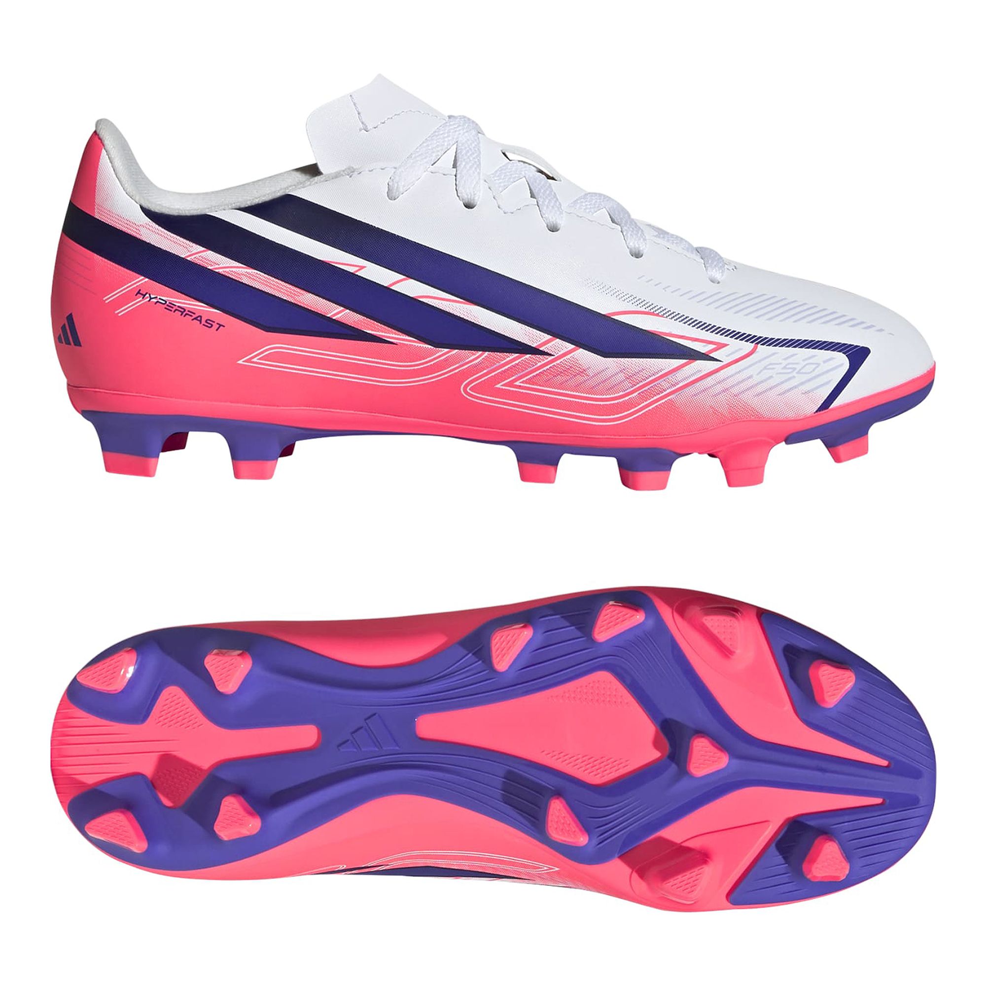 Adidas F50 Hyperfast Club FG/MG Jr Fotbollsskor - Bild 3