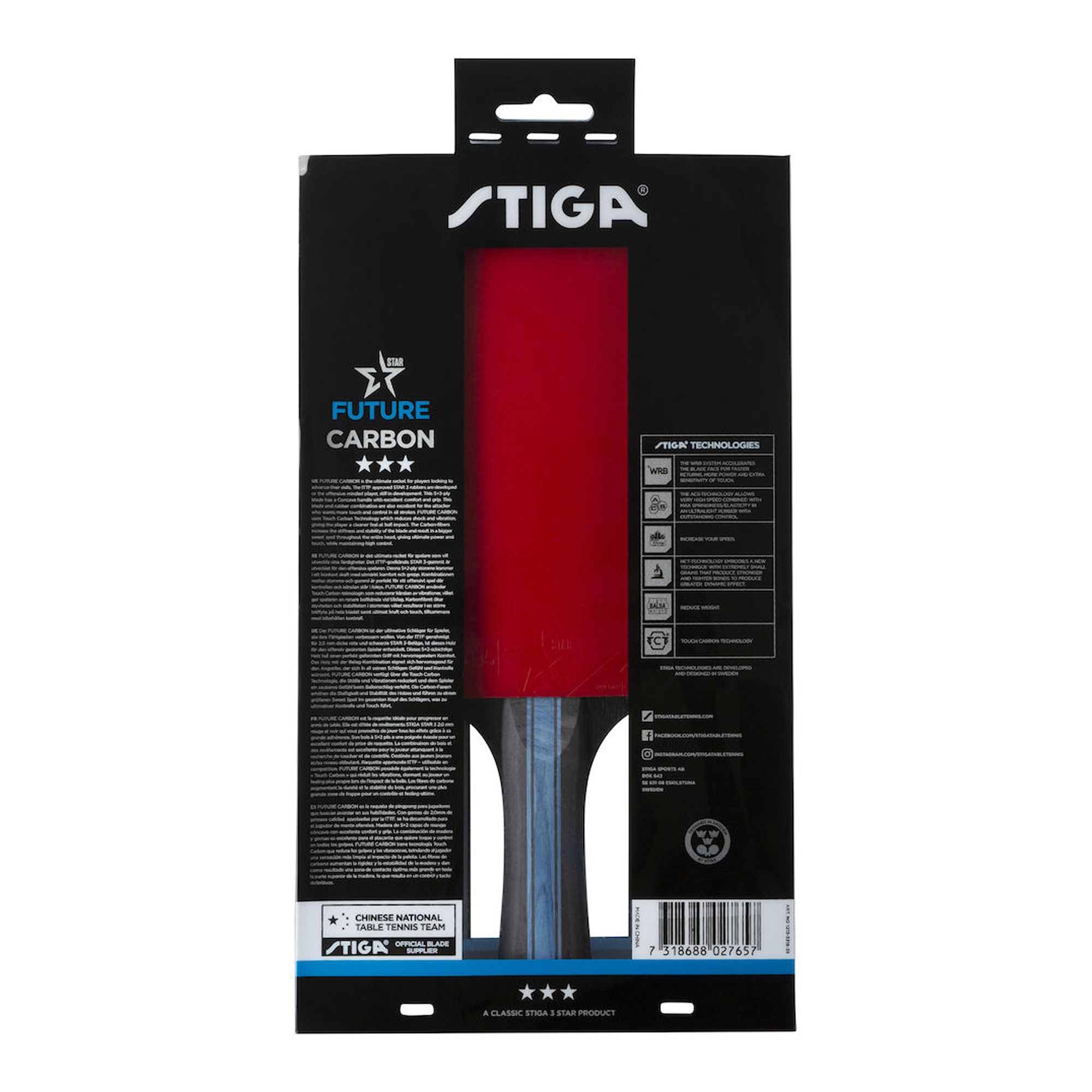 Stiga Bat 3-Star Future Bordtennisracket - Bild 4