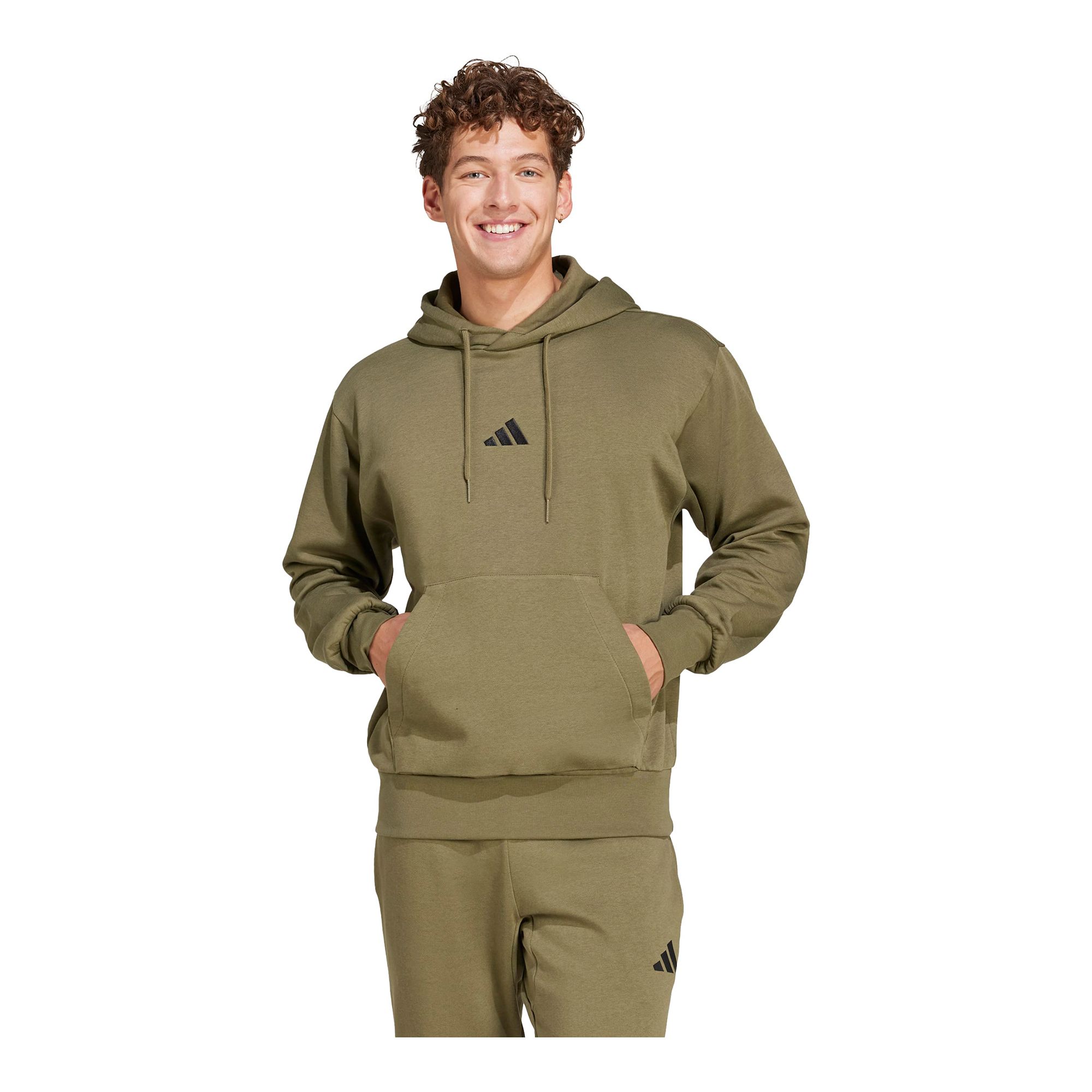 Adidas Essentials Feelcozy Fleece Hoodie Huvtröja - Bild 6