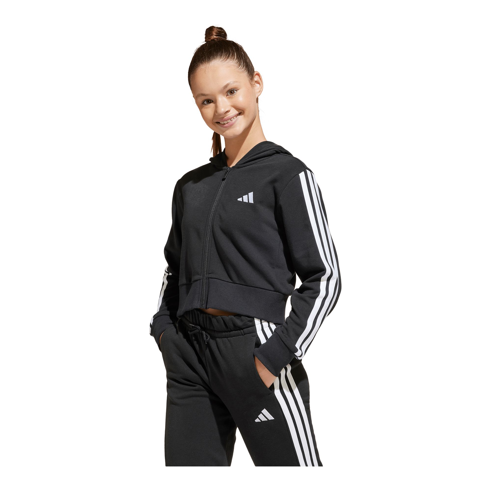 Adidas Essentials Full-Zip Hoodie Collegetröja - Bild 5
