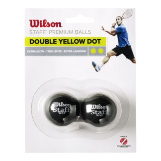 Wilson Staff Squash Ball Double Yellow Dot Squashbollar