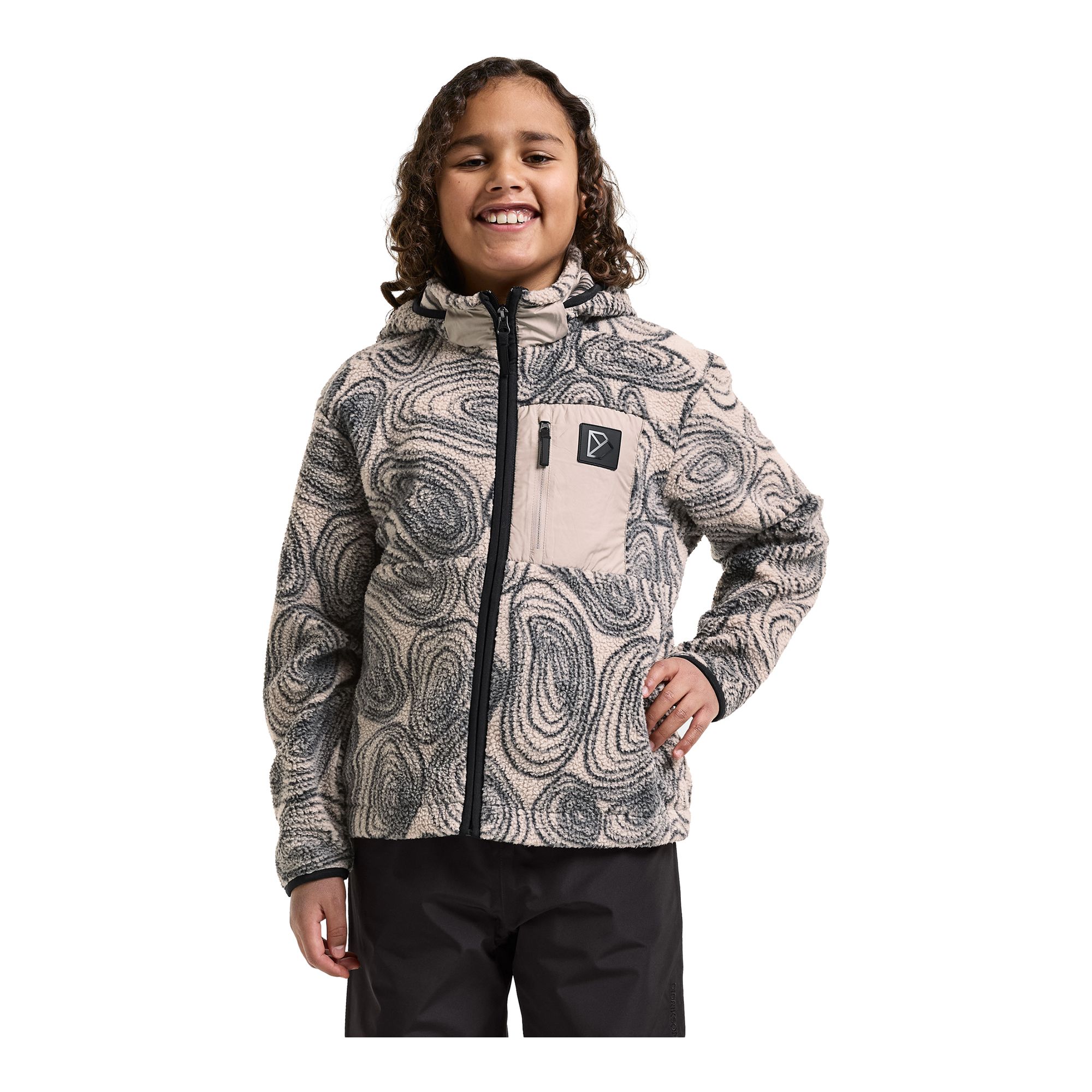 Didriksons Joule Kids' Printed Full-Zip Fleecetröja - Bild 2