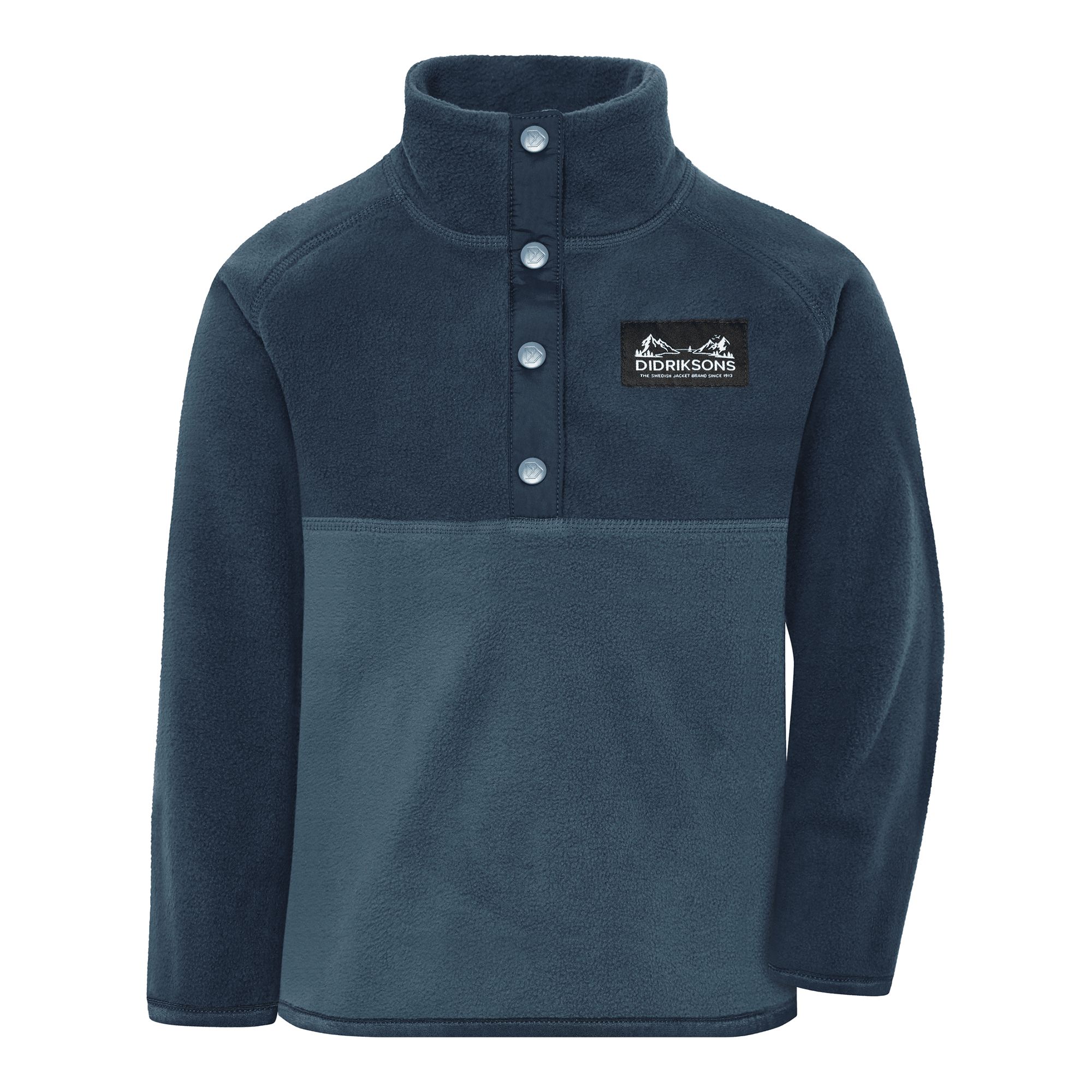 Didriksons Monte Kids' Half Button Fleecetröja