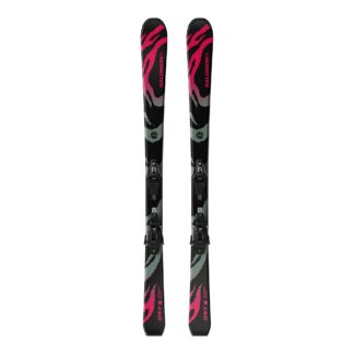 Salomon L Qst Jr Black S + C5-Bindning Alpinskidor Pist